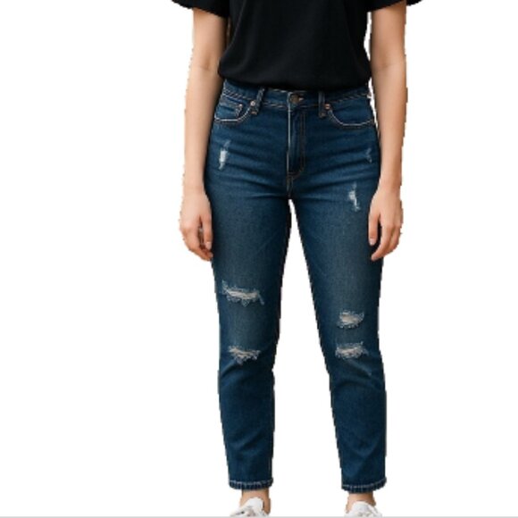 7 For All Mankind Josefina Skinny Jeans Sz 23 (24x27) NWT Button Fly Blue Denim - Picture 13 of 13